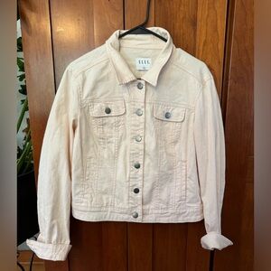 Elle Blush Pink Denim Jacket - Size L